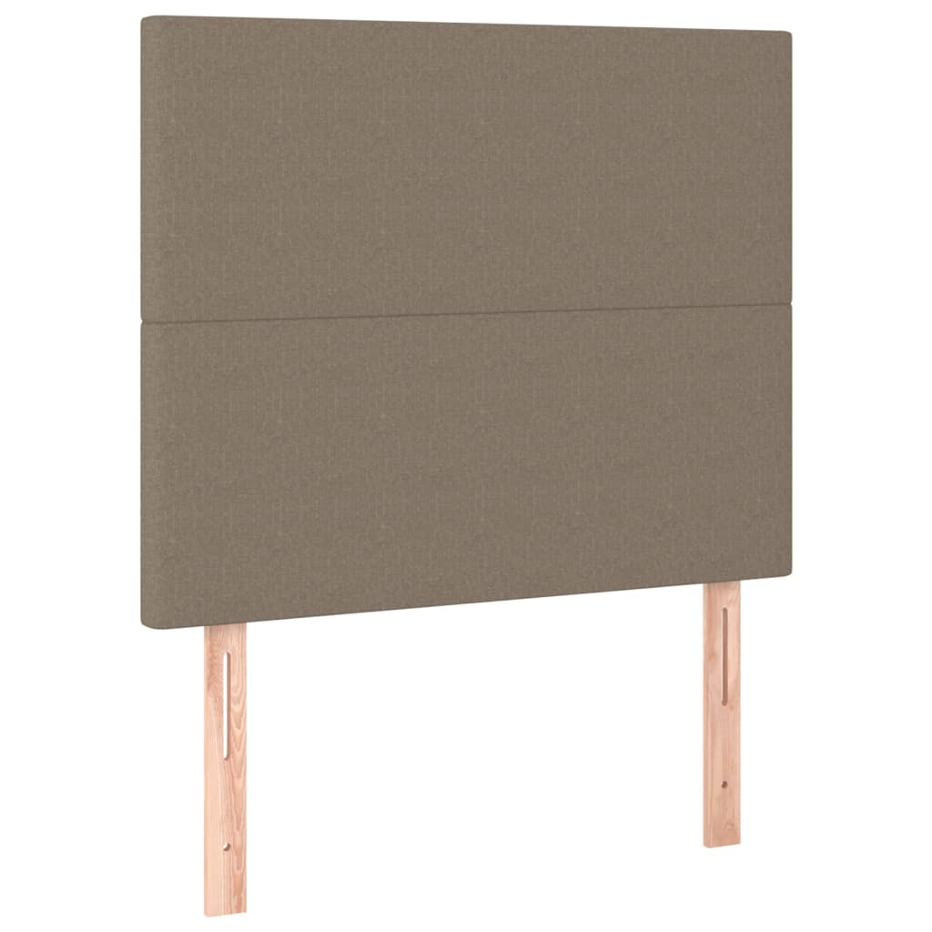 vidaXL Kopfteil Taupe 100x5x118/128 cm Stoff