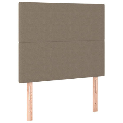 vidaXL Kopfteil Taupe 100x5x118/128 cm Stoff