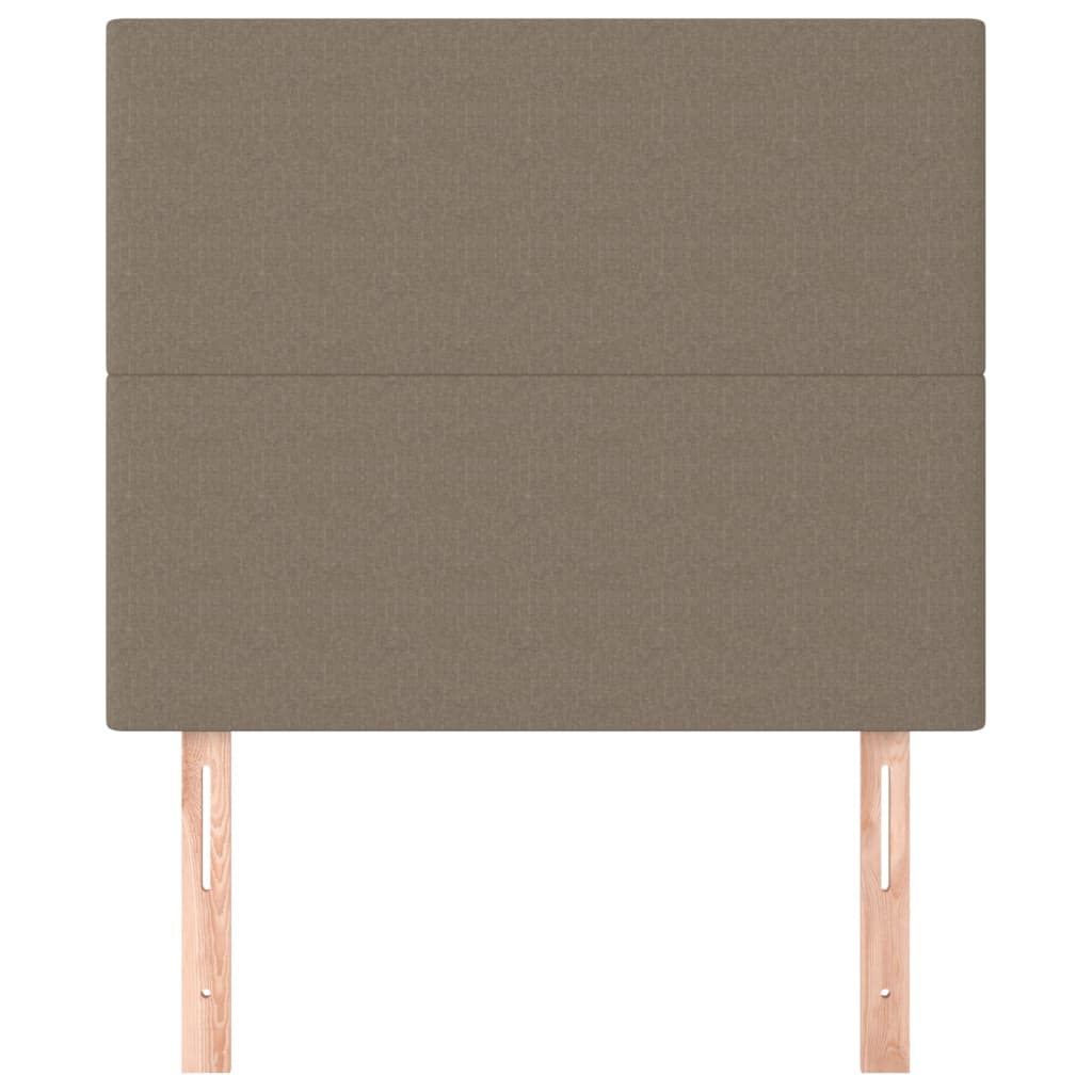 vidaXL Kopfteil Taupe 100x5x118/128 cm Stoff