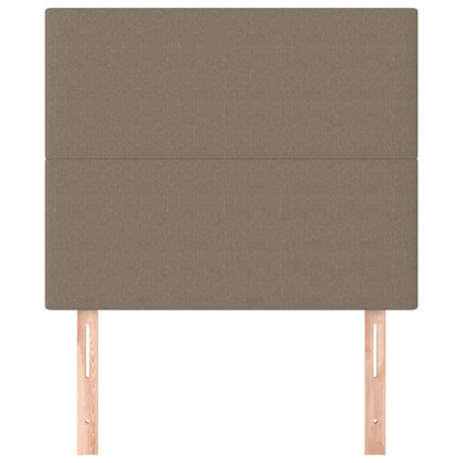 vidaXL Kopfteil Taupe 100x5x118/128 cm Stoff