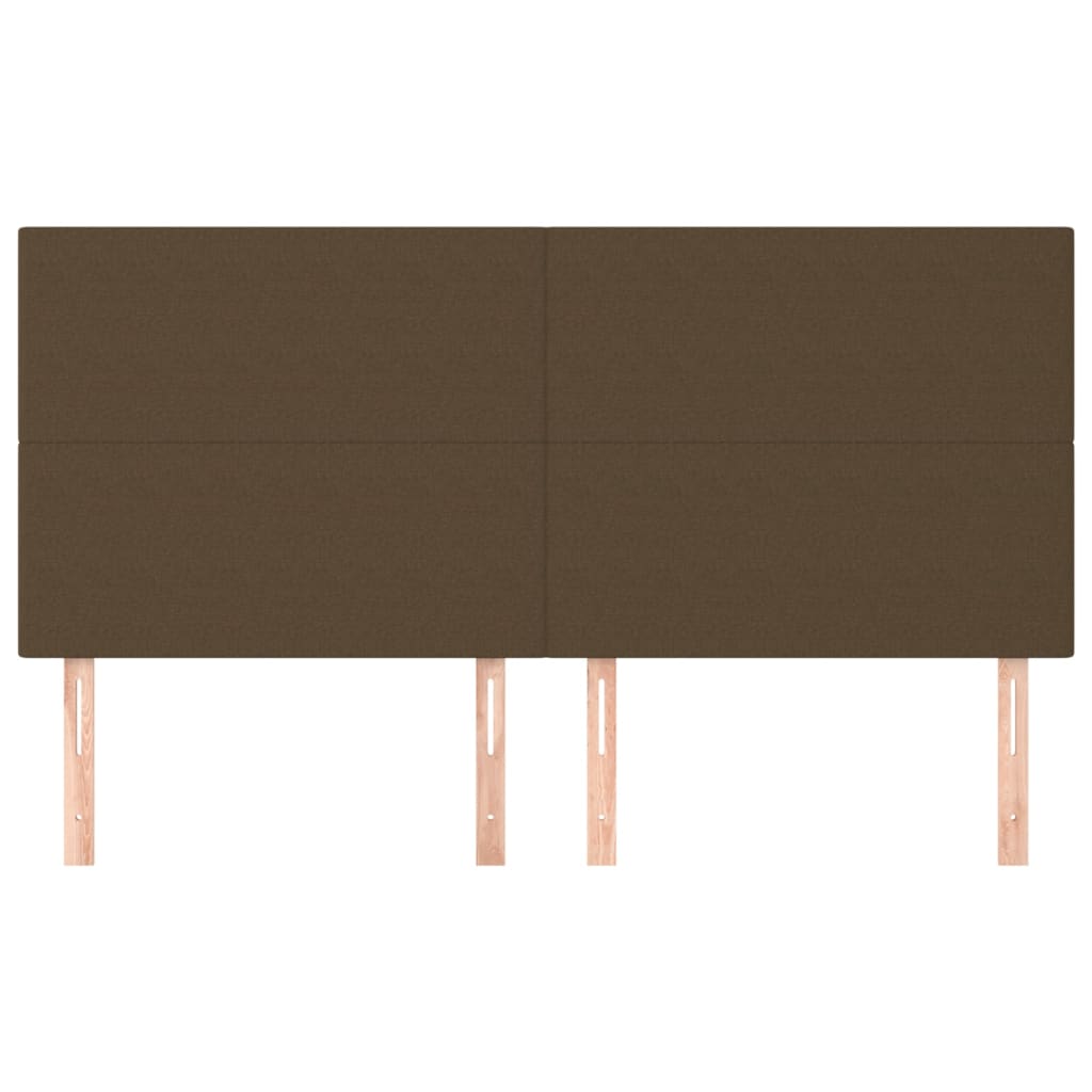 vidaXL Kopfteil Dunkelbraun 180x5x118/128 cm Stoff