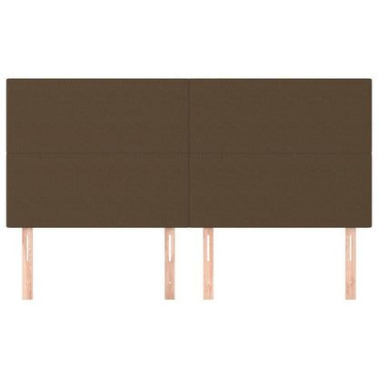vidaXL Kopfteil Dunkelbraun 180x5x118/128 cm Stoff