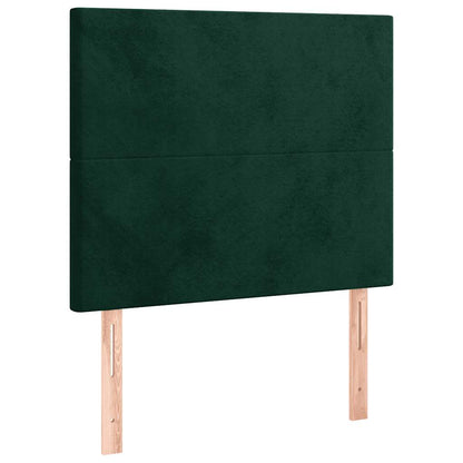 vidaXL Kopfteil Dunkelgrün 80x5x118/128 cm Samt