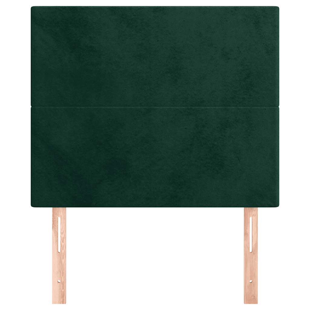vidaXL Kopfteil Dunkelgrün 80x5x118/128 cm Samt