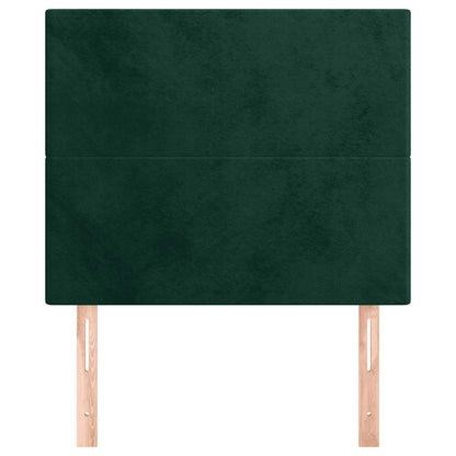 vidaXL Kopfteil Dunkelgrün 80x5x118/128 cm Samt
