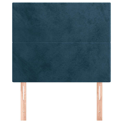 vidaXL Kopfteil Dunkelblau 80x5x118/128 cm Samt
