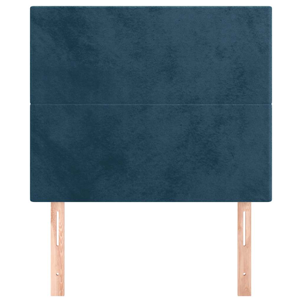 vidaXL Kopfteil Dunkelblau 90x5x118/128 cm Samt