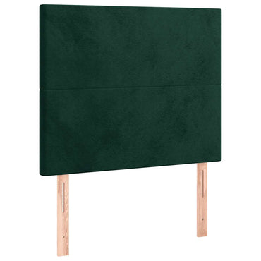 vidaXL Kopfteil Dunkelgrün 100x5x118/128 cm Samt