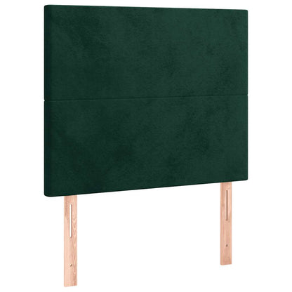 vidaXL Kopfteil Dunkelgrün 100x5x118/128 cm Samt