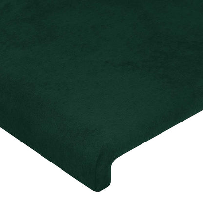 vidaXL Kopfteil Dunkelgrün 100x5x118/128 cm Samt