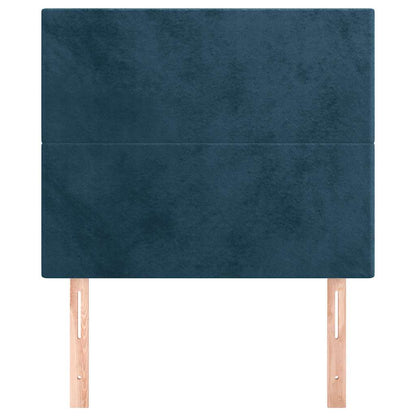 vidaXL Kopfteil Dunkelblau 100x5x118/128 cm Samt