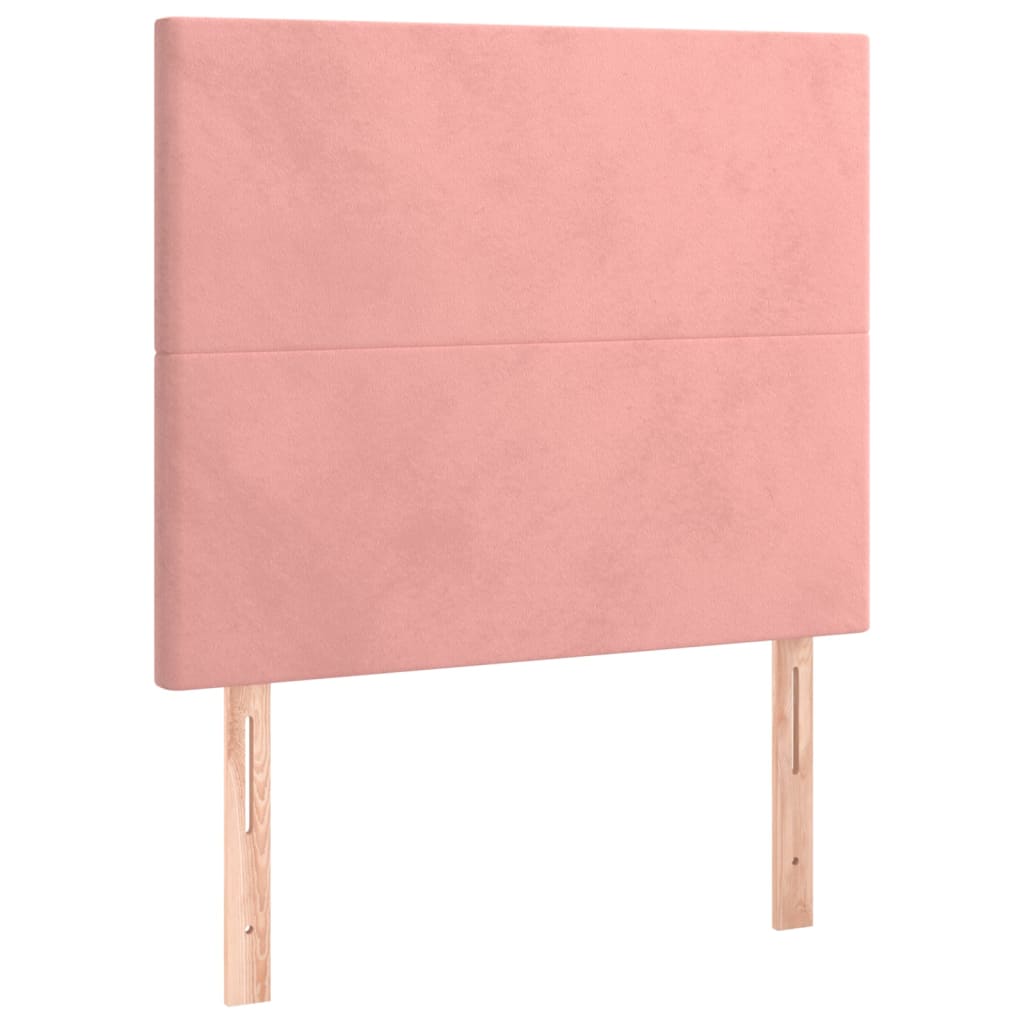 vidaXL Kopfteil Rosa 100 x 5 x 118/128 cm Samt