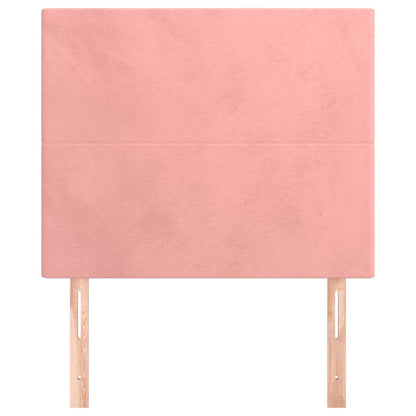 vidaXL Kopfteil Rosa 100 x 5 x 118/128 cm Samt