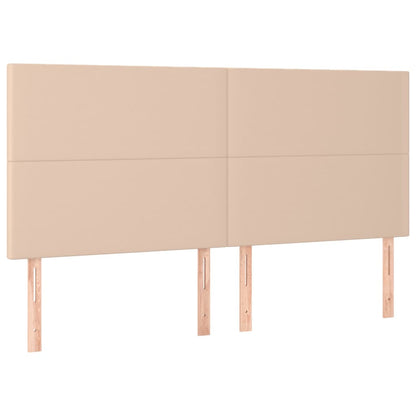 vidaXL Kopfteil Cappuccino 180x5x118/128 cm Kunstleder