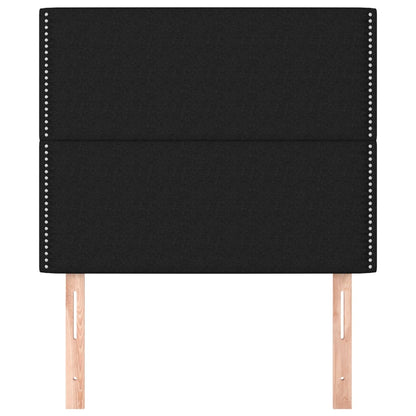 vidaXL Kopfteil Schwarz 90x5x118/128 cm Stoff