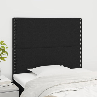 vidaXL Kopfteil Schwarz 90x5x118/128 cm Stoff