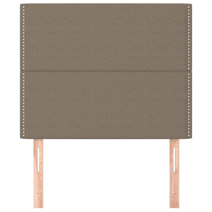 vidaXL Kopfteil Taupe 90x5x118/128 cm Stoff