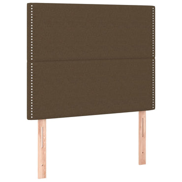 vidaXL Kopfteil Dunkelbraun 100 x 5 x 118/128 cm Stoff