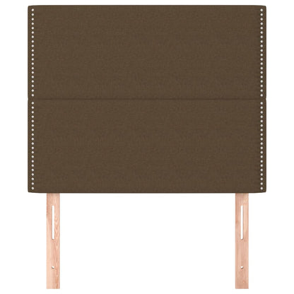 vidaXL Kopfteil Dunkelbraun 100 x 5 x 118/128 cm Stoff