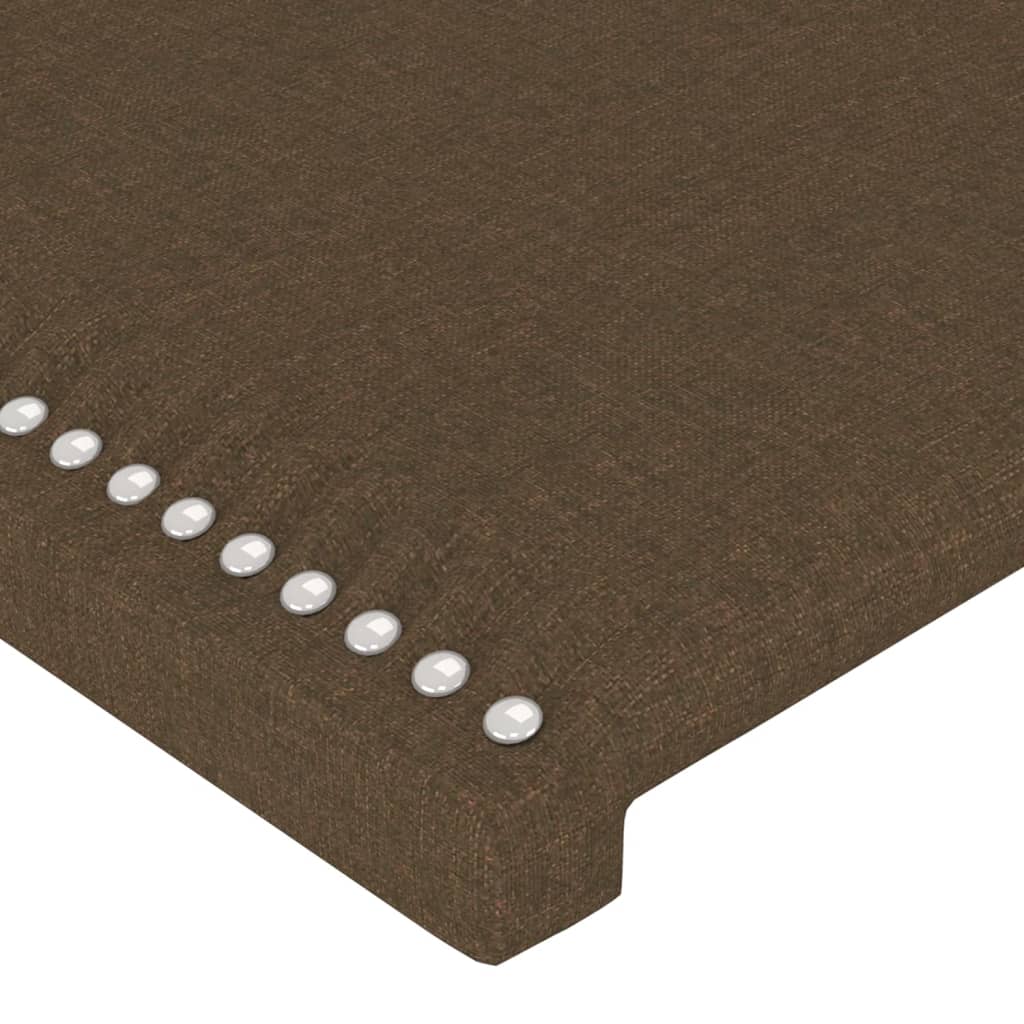 vidaXL Kopfteil Dunkelbraun 100 x 5 x 118/128 cm Stoff