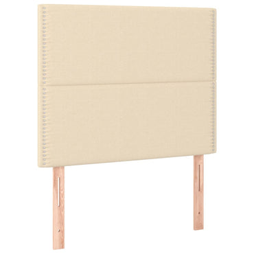 vidaXL Kopfteil Creme 100x5x118/128 cm Stoff