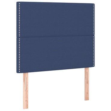 vidaXL Kopfteil Blau 100 x 5 x 118/128 cm Stoff