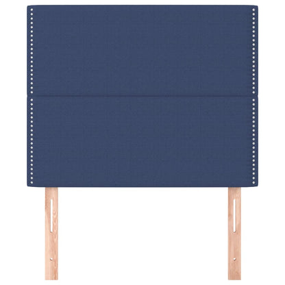 vidaXL Kopfteil Blau 100 x 5 x 118/128 cm Stoff