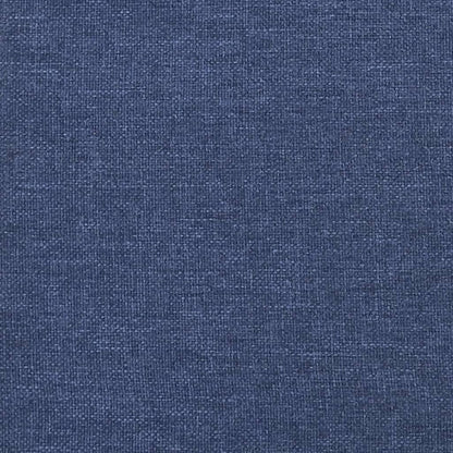 vidaXL Kopfteil Blau 100 x 5 x 118/128 cm Stoff