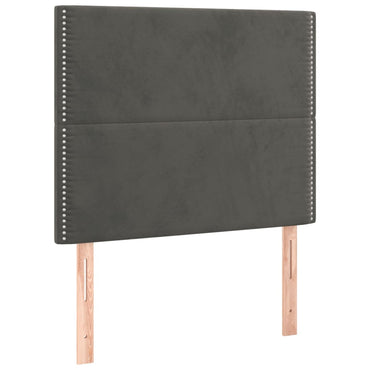 vidaXL Kopfteil Dunkelgrau 90 x 5 x 118/128 cm Samt