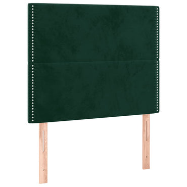 vidaXL Kopfteil Dunkelgrün 90x5x118/128 cm Samt