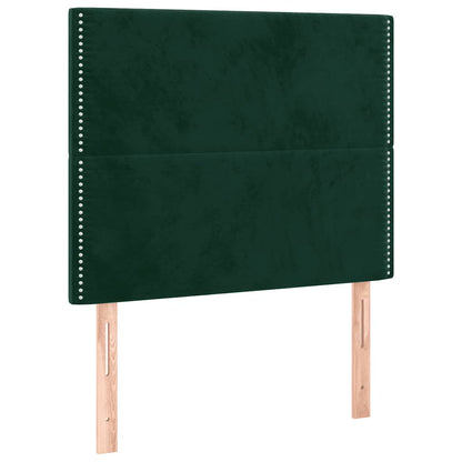 vidaXL Tête de lit Vert foncé 90x5x118/128 cm Velours