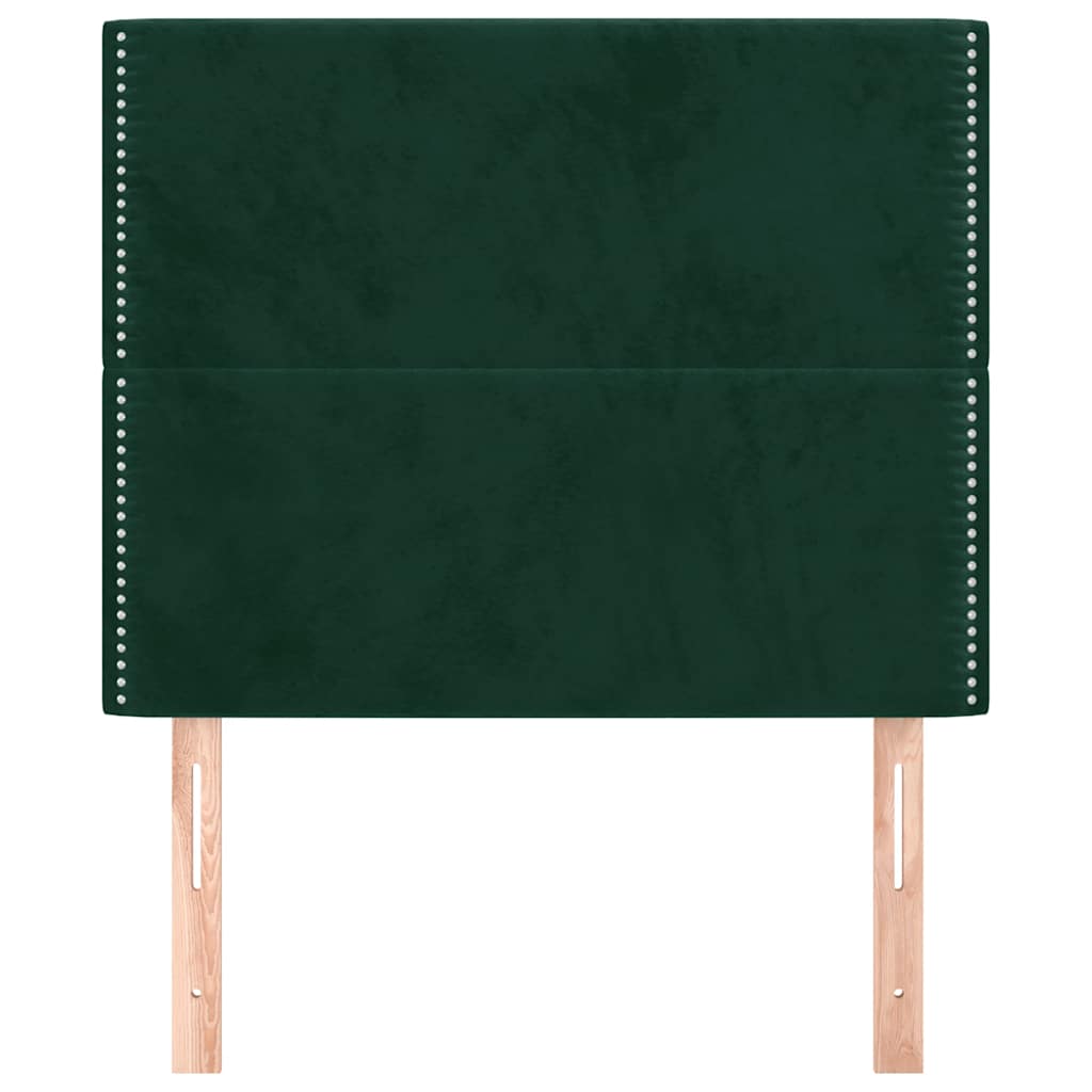 vidaXL Tête de lit Vert foncé 90x5x118/128 cm Velours