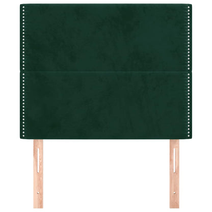 vidaXL Tête de lit Vert foncé 90x5x118/128 cm Velours