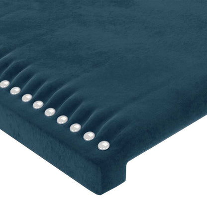 vidaXL Tête de lit bleu foncé 90x5x118/128 cm Velours