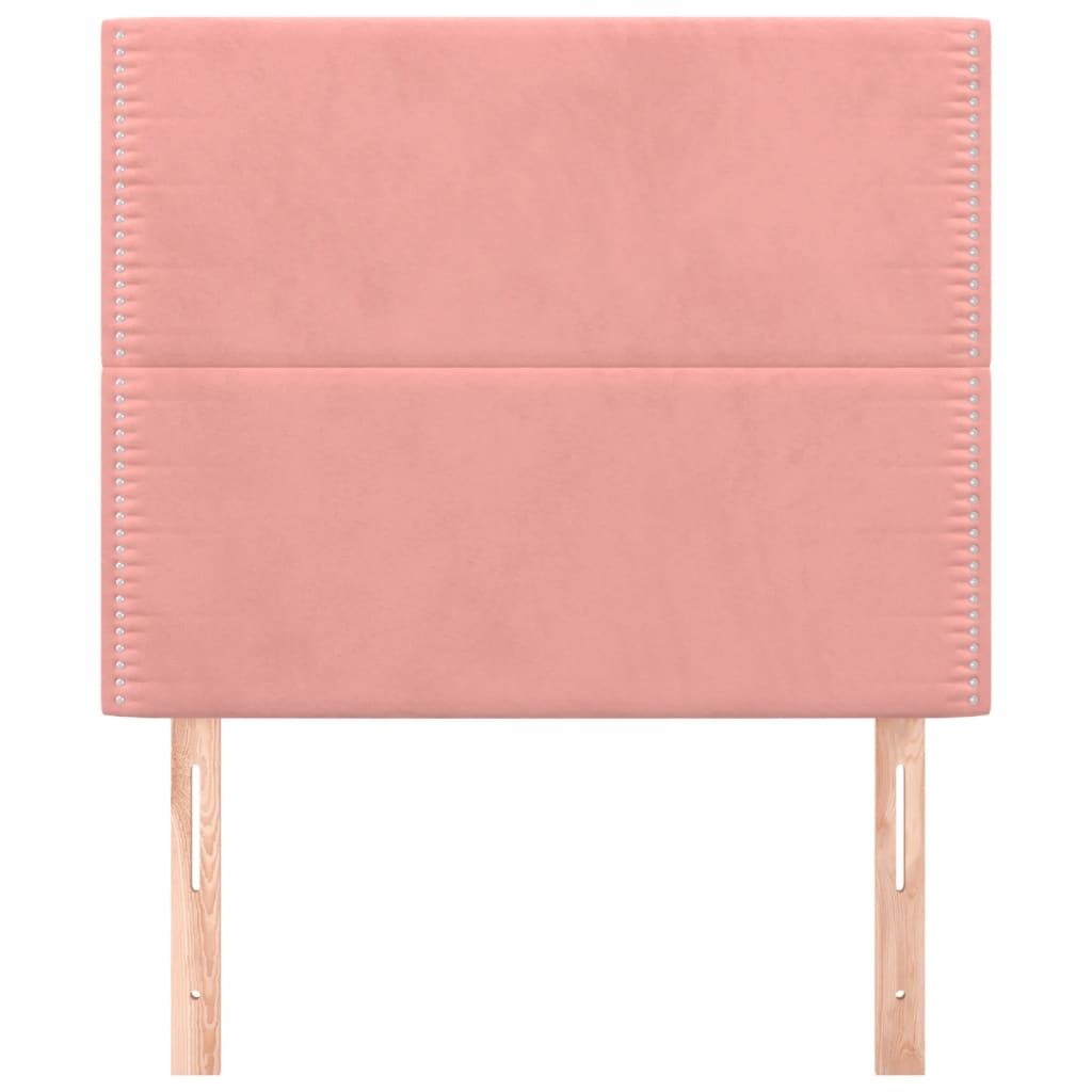 vidaXL Kopfteil Rosa 90x5x118/128 cm Samt