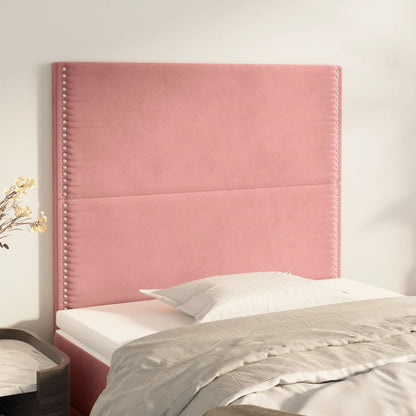 vidaXL Kopfteil Rosa 90x5x118/128 cm Samt