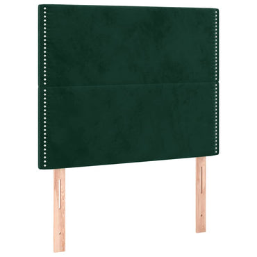 vidaXL Kopfteil Dunkelgrün 100x5x118/128 cm Samt