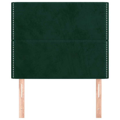 vidaXL Tête de lit Vert foncé 100x5x118/128 cm Velours
