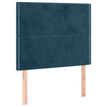 vidaXL Kopfteil Dunkelblau 100x5x118/128 cm Samt
