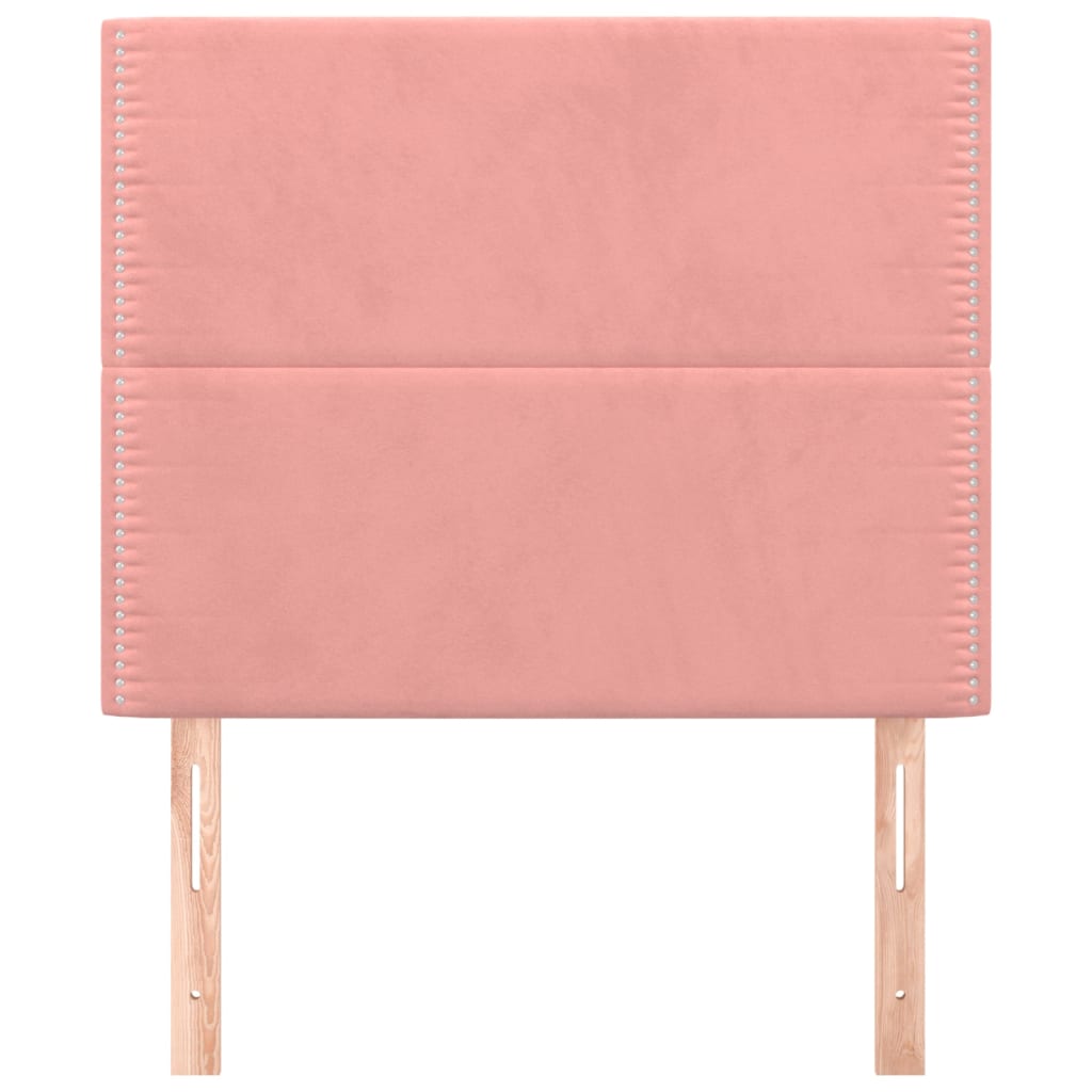 vidaXL Kopfteil Rosa 100 x 5 x 118/128 cm Samt