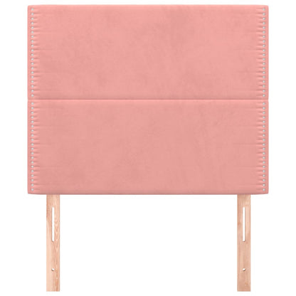 vidaXL Kopfteil Rosa 100 x 5 x 118/128 cm Samt