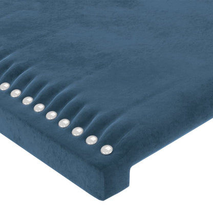 vidaXL Kopfteil Dunkelblau 180x5x118/128 cm Samt