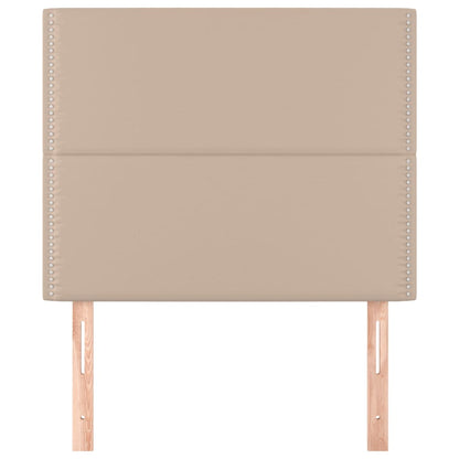 vidaXL Kopfteil Cappuccino 90x5x118/128 cm Kunstleder