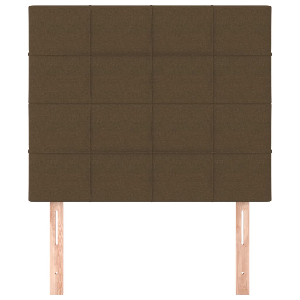 vidaXL Kopfteil Dunkelbraun 80x5x118/128 cm Stoff