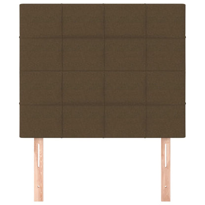 vidaXL Kopfteil Dunkelbraun 80x5x118/128 cm Stoff