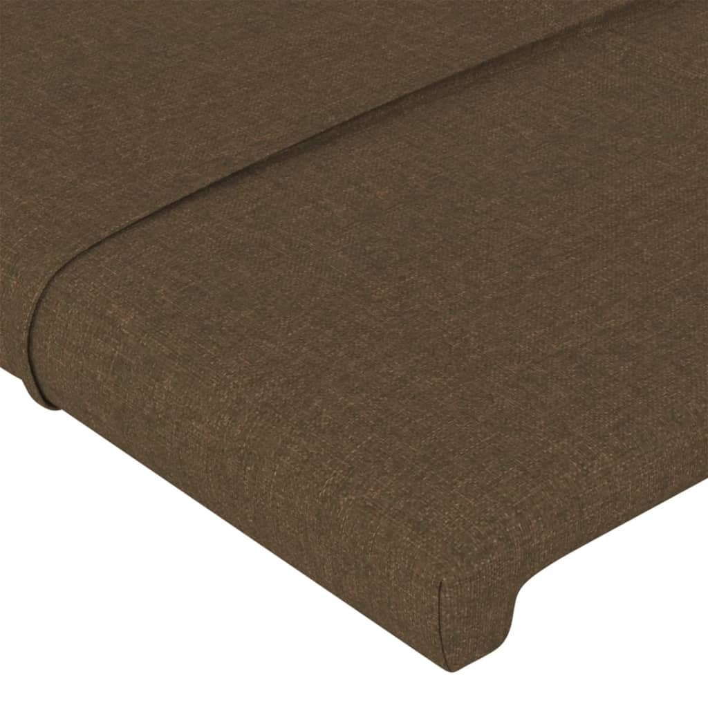 vidaXL Kopfteil Dunkelbraun 80x5x118/128 cm Stoff