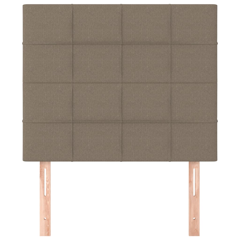 vidaXL Kopfteil Taupe 80x5x118/128 cm Stoff