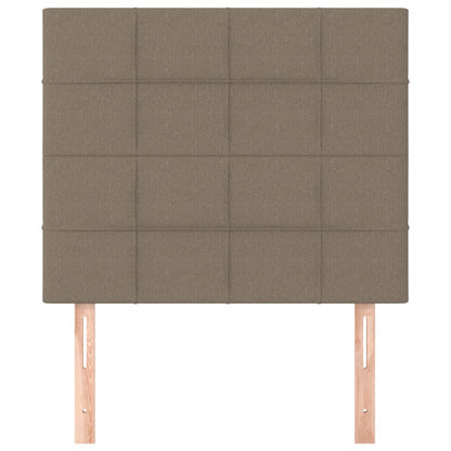 vidaXL Kopfteil Taupe 80x5x118/128 cm Stoff