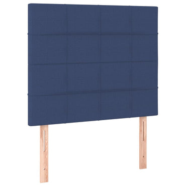 vidaXL Kopfteil Blau 80x5x118/128 cm Stoff