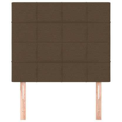vidaXL Kopfteil Dunkelbraun 90x5x118/128 cm Stoff